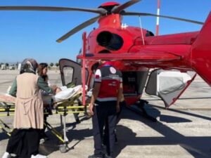 Damla İçin Ambulans Helikopter Seferber Oldu